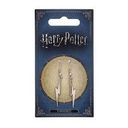 Harry Potter boucles d'oreille Lightning Bolt (plaqué argent)