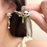 Kawaii Boucles d'oreille panda asymetrique