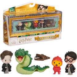 WIZARDING WORLD HARRY POTTER - SCENE MYTHIQUE 4 FIGURINES MOMENTS MAGIQUES