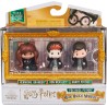 WIZARDING WORLD HARRY POTTER - 3 FIGURINES POLYNECTAR MOMENTS MAGIQUES - 3 Poupées Figurines Articulées - Figurine Harry Potter