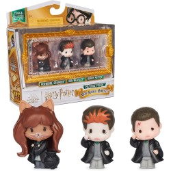 WIZARDING WORLD HARRY POTTER - 3 FIGURINES POLYNECTAR MOMENTS MAGIQUES - 3 Poupées Figurines Articulées - Figurine Harry Potter