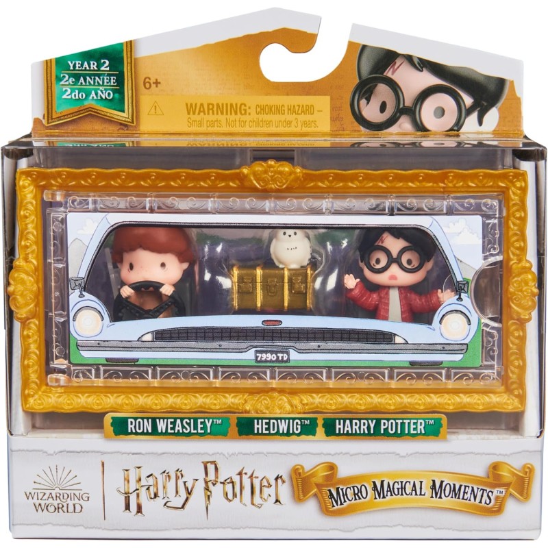 WIZARDING WORLD HARRY POTTER - 3 FIGURINES VOITURE VOLANTE MOMENTS MAGIQUES