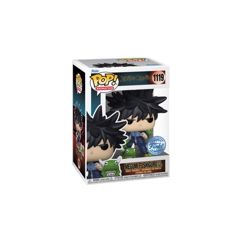 Figurine Funko Pop! - Jujutsu Kaisen - Megumi Avec Un Crapaud