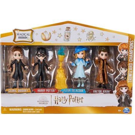 WIZARDING WORLD HARRY POTTER - MULTIPACK 4 FIGURINES CHAMPIONS TOURNOI DES 3 SORCIERS MAGICAL MINIS