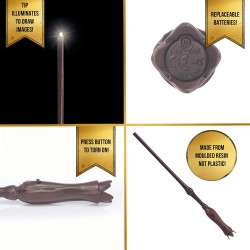 Harry Potter: Baguette magique Luna Light Painter 35 cm