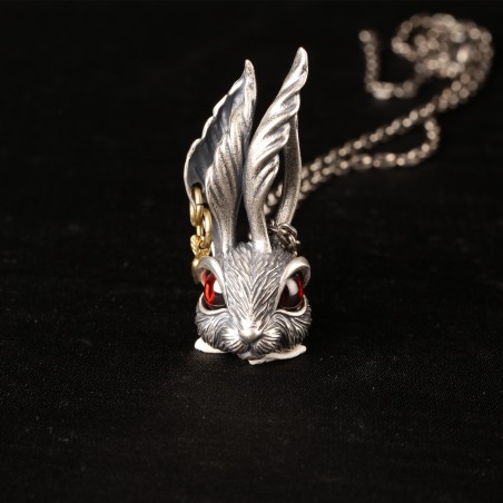 ALICE MADNESS collier le Lapin Blanc version madness