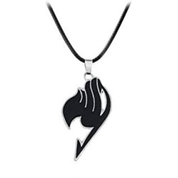 FAIRY TAIL collier cordon Logo de la guilde Noir